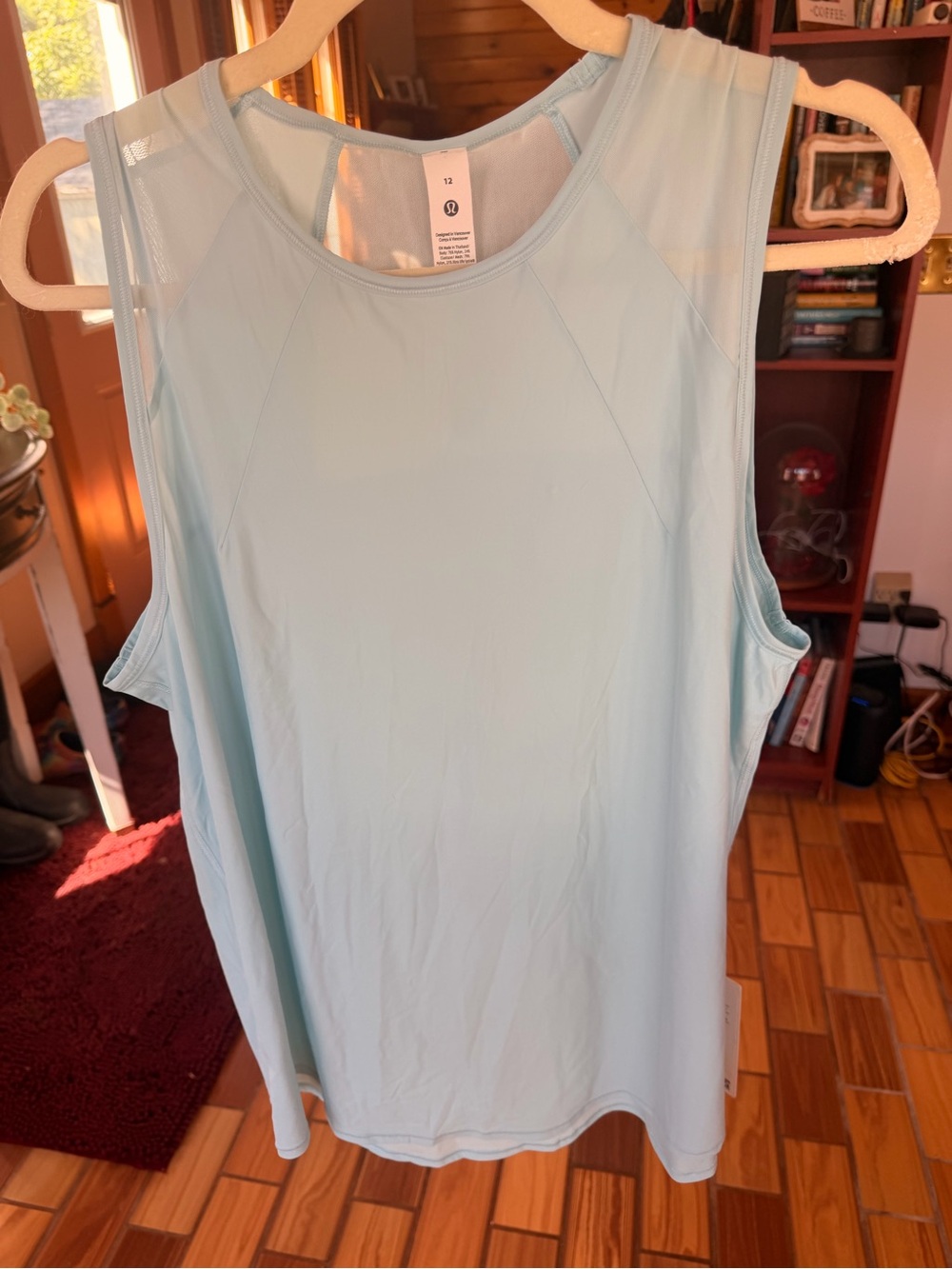 lululemon athletica Light Blue Performance Tank Top